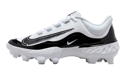 Кроссовки Nike Alpha Huarache Elite 4 Low MCS, бело-черные