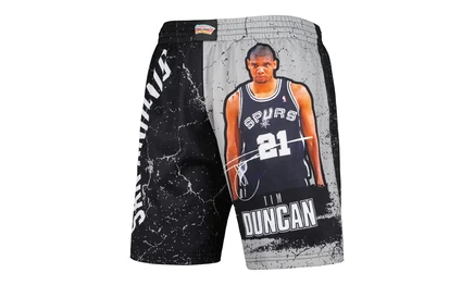 Шорты Mitchell & Ness Player Burst NBA Spurs Tim Duncan