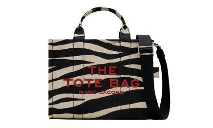 Унисекс шопер Marc Jacobs The Zebra, черно-белый