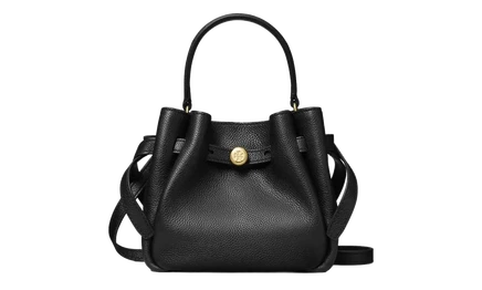 Унисекс сумка Tory Burch Romy Mini Bucket, черная