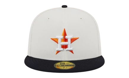Бейсболка New Era 59FIFTY Astros, кремовая