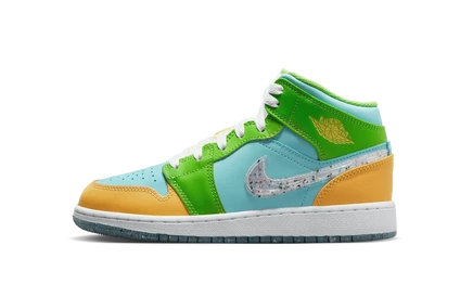 Детские кроссовки Jordan 1 Mid SE Recycled Grin