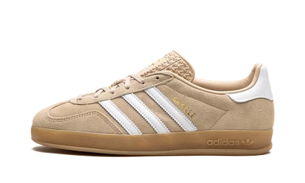 Женские кеды Adidas Gazelle Indoor, бежевые