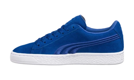 Кроссовки Puma Suede Classic Badge GS, сине-белые