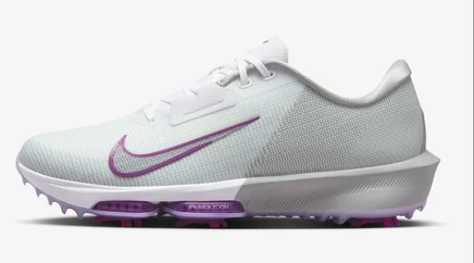 Гольф-кроссовки Nike Infinity Tour 2, бело-серо-фиолетовые