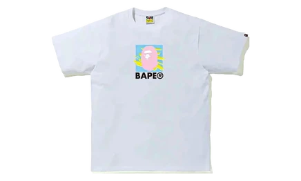 Мужская футболка Bape Multicolor Print, белая