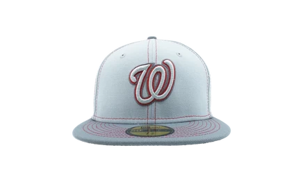 Кепка New Era 59FIFTY Washington Nationals, серо-красная