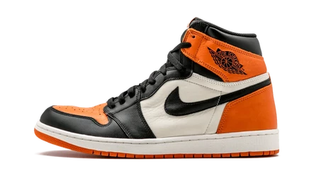 Кроссовки Jordan Air Jordan 1 High OG, оранжево-черно-белые