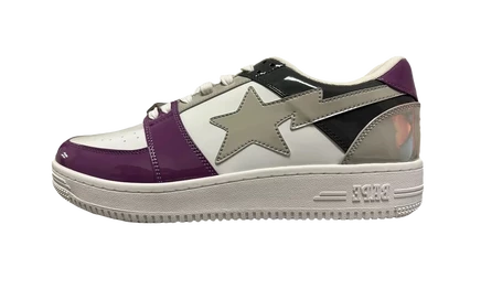 Кроссовки Bape Sta Low NYC, бело‑фиолетово‑серые