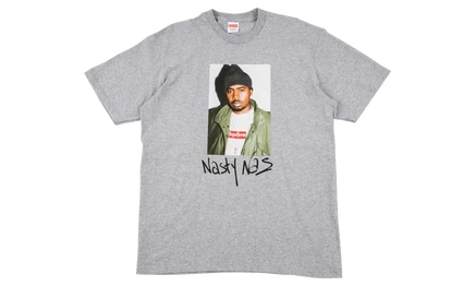 Футболка Supreme Nasty Nas FW17, серая