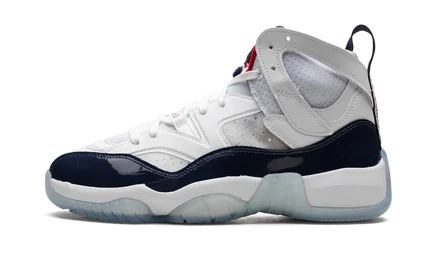 Кроссовки Jordan Jumpman Two Trey DO1925, бело-сине-красные