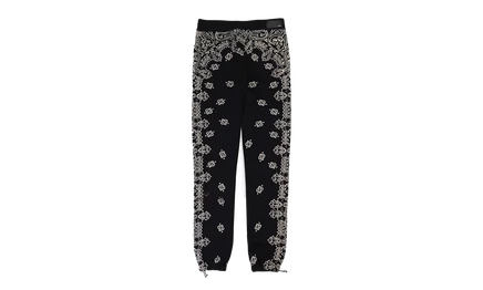 Спортивные штаны Amiri Bandana Bleach, черные