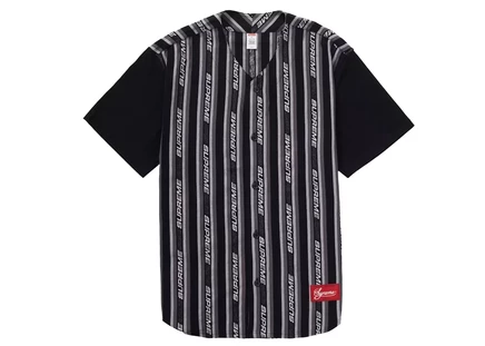 Мужская джерси Supreme Jacquard Logo, черная