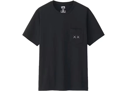 Унисекс футболка KAWS x Uniqlo x Sesame Street XX, черная