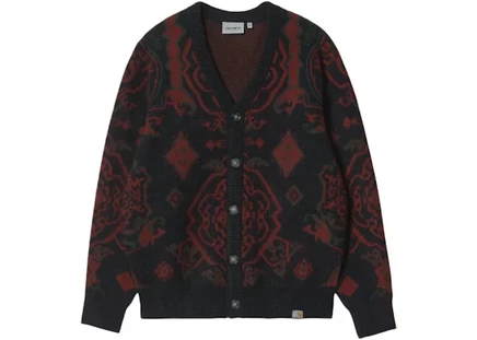 Carhartt WIP Verse Cardigan Dark Navy/Red dark navy/red