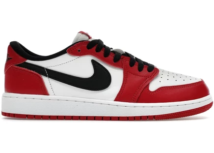 Детские кроссовки Jordan 1 Retro Low OG, красные/черные/белые