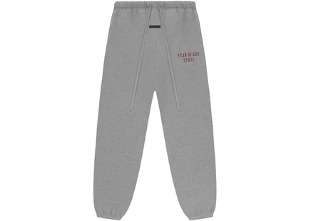 Унисекс флисовые штаны Fear of God Essentials, темно-меланжевые