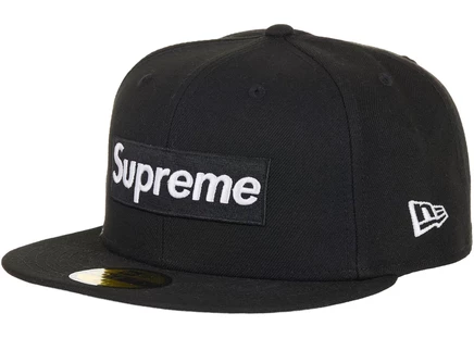 Supreme Shop Box Logo New Era 59Fifty Fitted Hat Black black