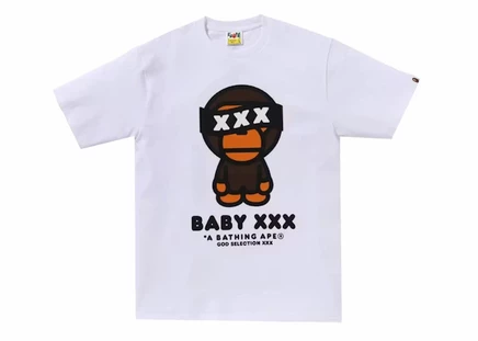 Мужская футболка Bape Baby Milo (God Selection XXX), белая