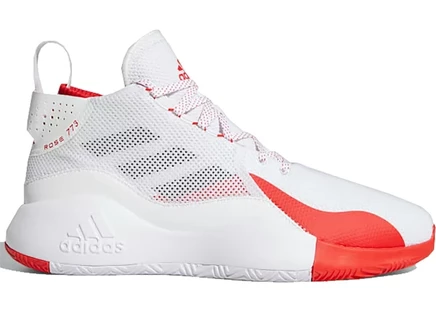 Мужские кроссовки Adidas D Rose 773, белые/ярко-красные