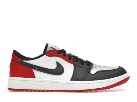 Мужские кроссовки Jordan 1 Retro Low Golf, бело-синие с красным