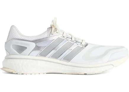 Мужские кроссовки Adidas Energy Boost, бело-черно-серебристые