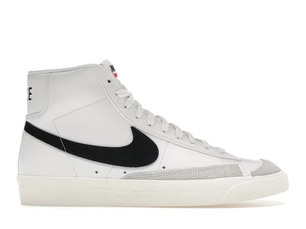 Мужские кроссовки Nike Blazer Mid 77 Vintage, бело-черные