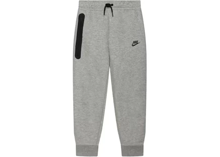 Детские джоггеры Nike Tech Fleece, тёмно-серый меланж/чёрный