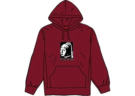 Мужское худи Supreme Pearl, кардинал