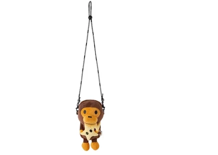 Унисекс плюшевый чехол BAPE Baby Milo Sta, коричневый