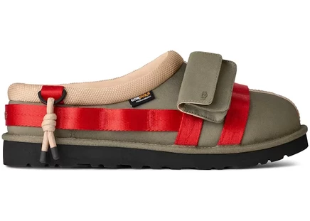 Тапочки Ugg Tasman Wildwood, темно-оливковые/красные