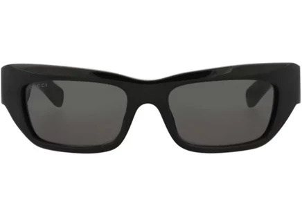 Унисекс очки Gucci GG1296S кошачьи, черно-серые