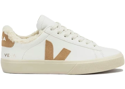 Мужские кроссовки Veja Campo Winter Low Chromefree, бело-песочные