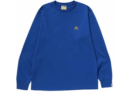 Мужской лонгслив Bape Bee One Point, синий