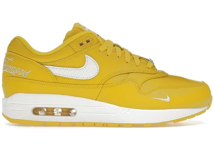 Кроссовки Nike Air Max 1 87 SP Supreme, желто-белые
