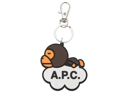 Унисекс брелок Bape x A.P.C Milo, многоцветный