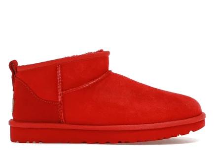 Женские ботинки Ugg Classic Ultra Mini, samba red tnl