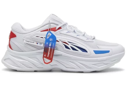 Мужские кеды Puma Exotek Nitro BMW, серебристо-красно-синие