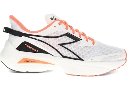 Женские кроссовки Diadora Frequenza, черно-бело-персиковые