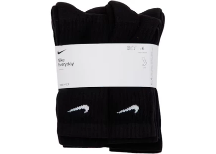 Мужские носки Nike Everyday Plus, 6 пар, черные