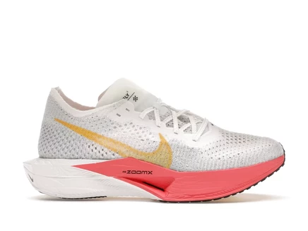 Женские кроссовки Nike Vaporfly 3, бело-золотые/коралловые