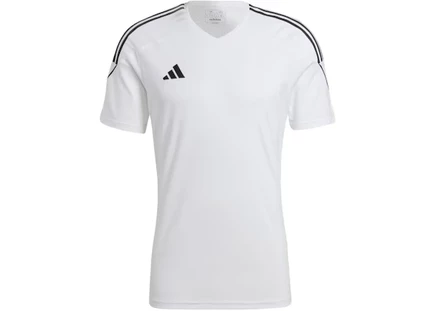 Мужская тренировочная футболка Adidas Tiro 23, бело-черная