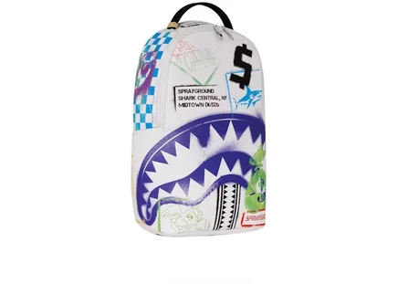 Рюкзак Sprayground Shark Central Stencils DLXSV, мультиколор
