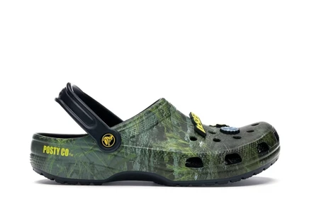 Мужские сабо Crocs Dimitri Post Malone, зеленые/черные