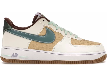 Кроссовки Nike Air Force 1 Low Retro Easter Basket, белые/голубые/мятные