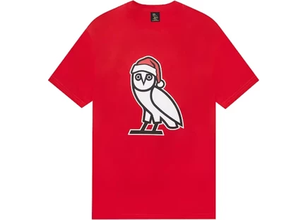 Мужская футболка OVO Holiday Owl, красная