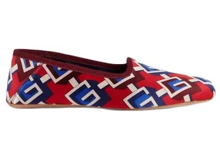 Женские шлепанцы Gucci Graphic Print, красные