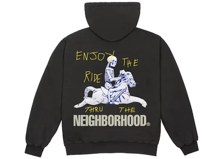 Мужская худи Travis Scott x Neighborhood Carousel, черная