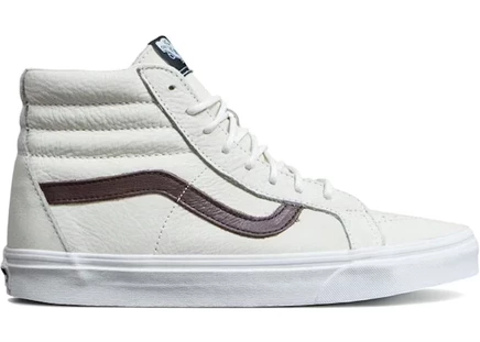 Мужские кроссовки Vans SK8-Hi Re-Issue Leather, белые