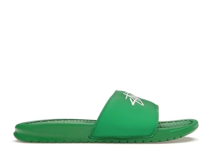 Мужские сланцы nike benassi stussy, зеленые